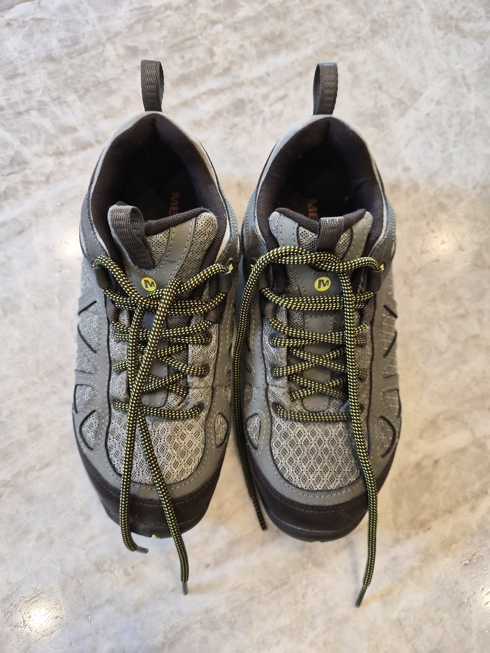 Merrell Womens Gray Athletic Trail Shoes